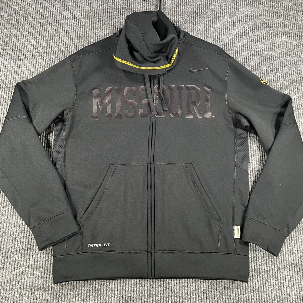 Missouri Tigers Mizzou Sweatshirt‎ Mens Small Nike Long Sleeve Full Zip Hooded